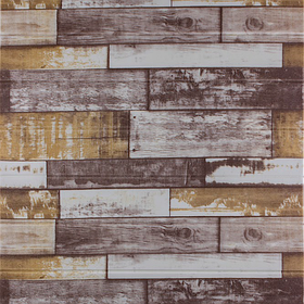 3Д панель самоклейка під дерево, самоклеючі 3D панелі м'які стінові 5 мм, Коричневе дерево