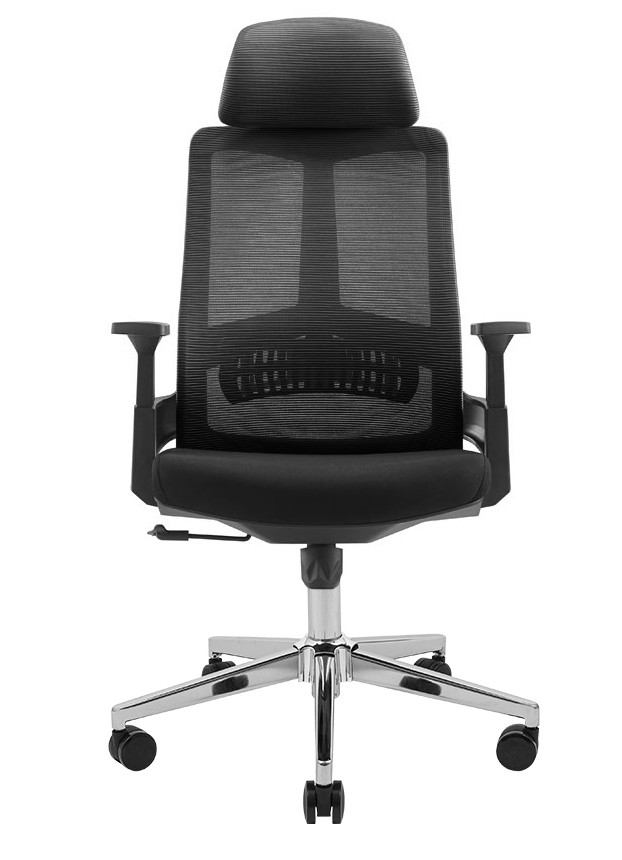 Крісло офісне комп'ютерне із сітчастою спинкою Токен Token чорне Richman, фото 1