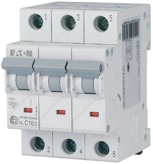 Автоматичний вимикач Eaton (Moeller) HL-C16 3P 16A 4.5kA (194791), фото 1
