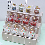 Мініатюра ящик з кришкою 2.5*2.5*2 см Прозорий, фото 3