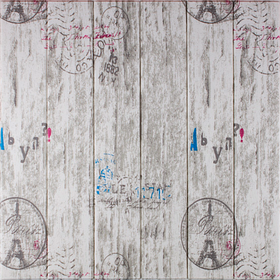 3Д панель самоклейка під дерево, самоклеючі 3D панелі м'які стінові 5 мм, Париж