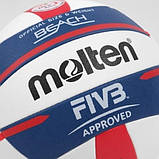 М'яч професійний для пляжного волейболу Molten V5B5000-DE (розмір 5), фото 6