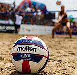 М'яч професійний для пляжного волейболу Molten V5B5000-DE (розмір 5), фото 7