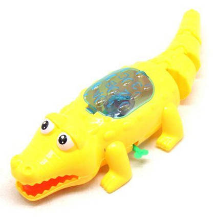 Заводна іграшка "Крокодил", 31 см (жовтий)