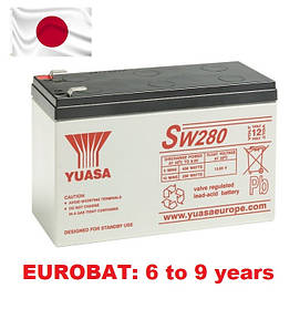 Акумулятор Yuasa SW280 12V 9 Ah High Rate 9 years AGM VRLA Battery (Japan)