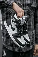 Чоловічі кросівки Nike Air Jordan 1 Retro High, шкіра, чорно-білий, В'єтнам