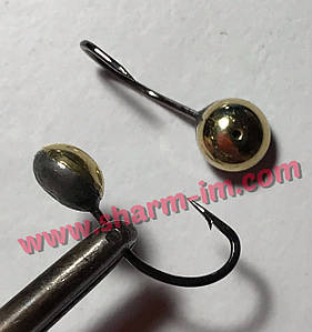 Літня мормишка на карася Золото L-15 мм Гладка кулька, Вага - 0,51 г