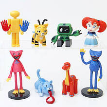 Набір фігурок Хаггі Вагі + 6 персонажів з к/і Poppy Playtime, 5-10 см
