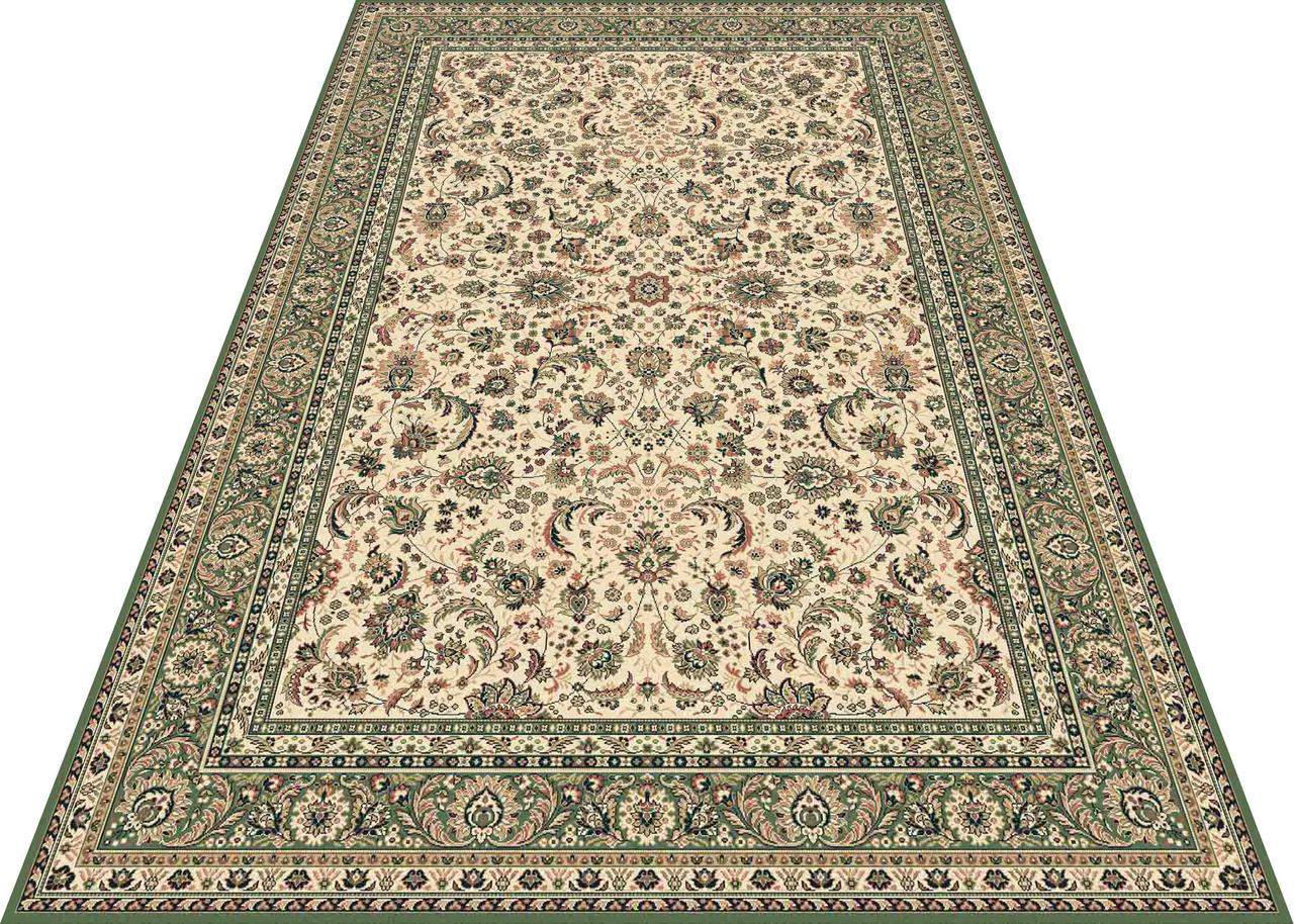 Килим KASBAH S 13720/416 2Х2,9 Бежевий із зеленим прямокутник