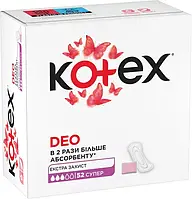 Ежедневные прокладки Kotex Супер Deo (52шт.)