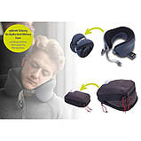 Дорожня подушка Troika Travel Pillow, з піни з ефектом пам'яті в компресійній сумці, фото 3