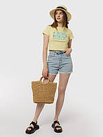 Женские джинсовые шорты цвет голубой ЦБ-00216180
