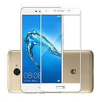 Защитное стекло 2.5D Silk Screen для Huawei Y3 2017 CRO-L02/CRO-L22 White (29402)