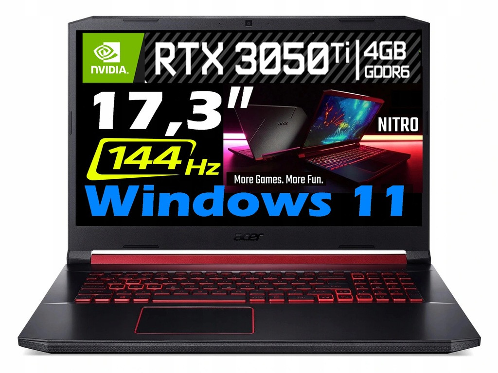 Ноутбук Acer Nitro 5 AN517-54 32/1000/0 17,3 " Intel Core I5 32 ГБ ...