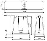 Гойдалка одинарна на ланцюгах SiverSport ТЕ406, фото 3