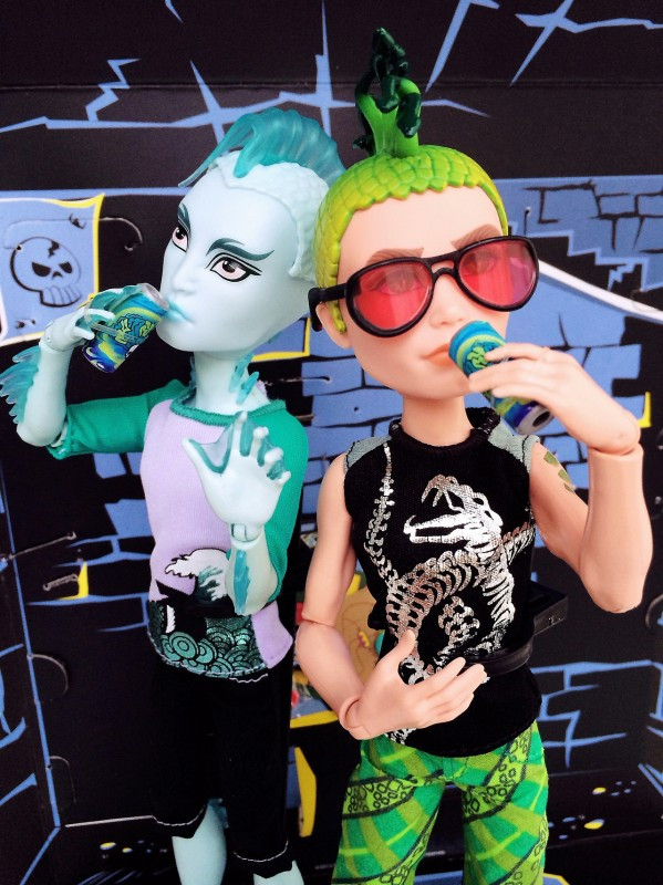 Monster High Mansters 2-pack Gil Webber and Deuce Gorgon Набір ляльок Монстер хай Гіл Веббер і Д'юс Горгон, фото 1