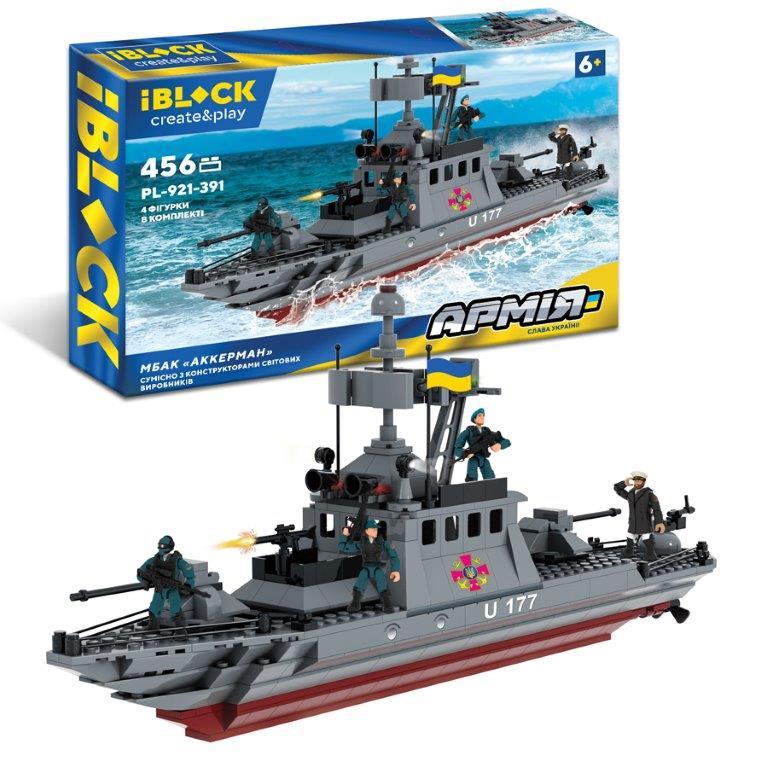 Конструктор PL-921-391 IBLOCK АРМИЯ МБАК "АККЕРМАН", 456 деталей, фото 1