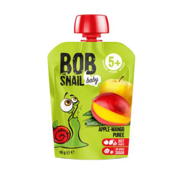 Пюре " Яблуко-манго" ТМ BOB SNAIL 90г