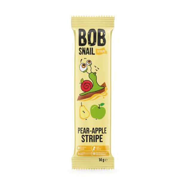 Цукерка "Грушево-яблучний страйп" ТМ BOB SNAIL 14г