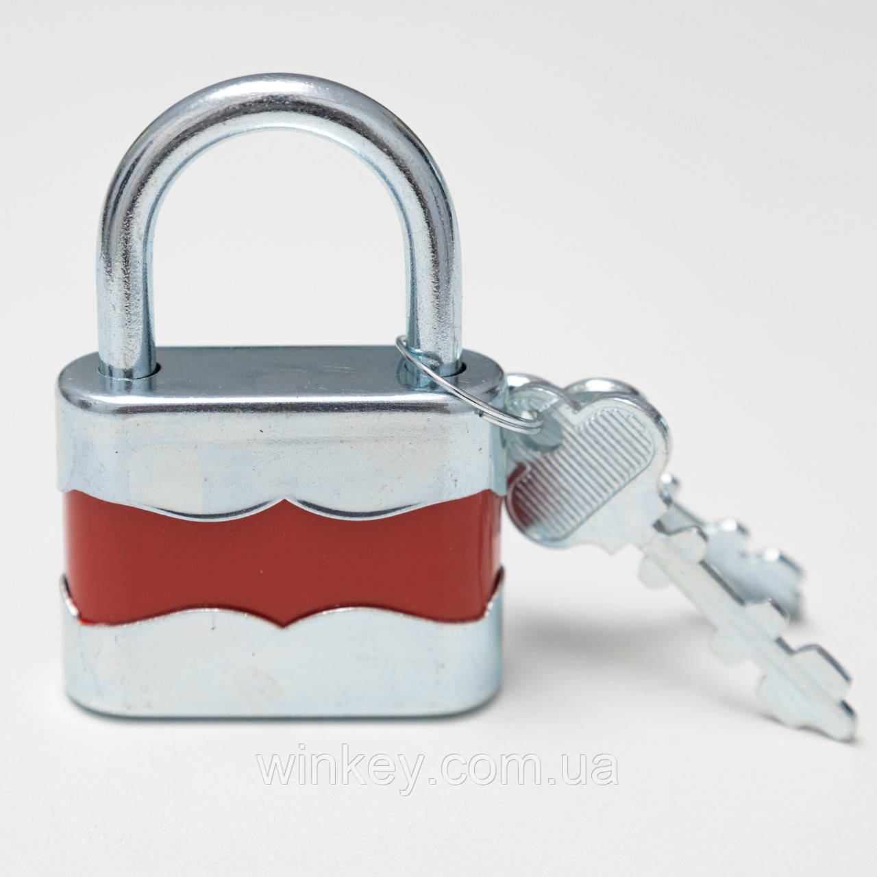 Замок навісний TOKOZ DUPLO 45 2KEY Red 25мм 5.6мм