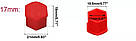 Ковпачки на гайки 17мм на колісні болти 17мм, Сині, фото 3