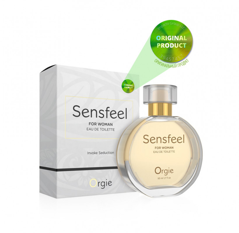 Туалетна вода жіноча Orgie SENSFEEL + афродизіак, 50 мл 18+, фото 1