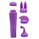 Вібро-стимулятор для клітора + 4 насадки Chisa Sweet Breeze, фіолетовий 18+, фото 2