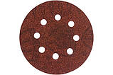 Набір зі 100 шліфувальних кругів 125 мм 8 отворів, на липучці, фото 3