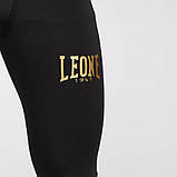 Штани компресійні спортивні S Leone Black/Gold, фото 6