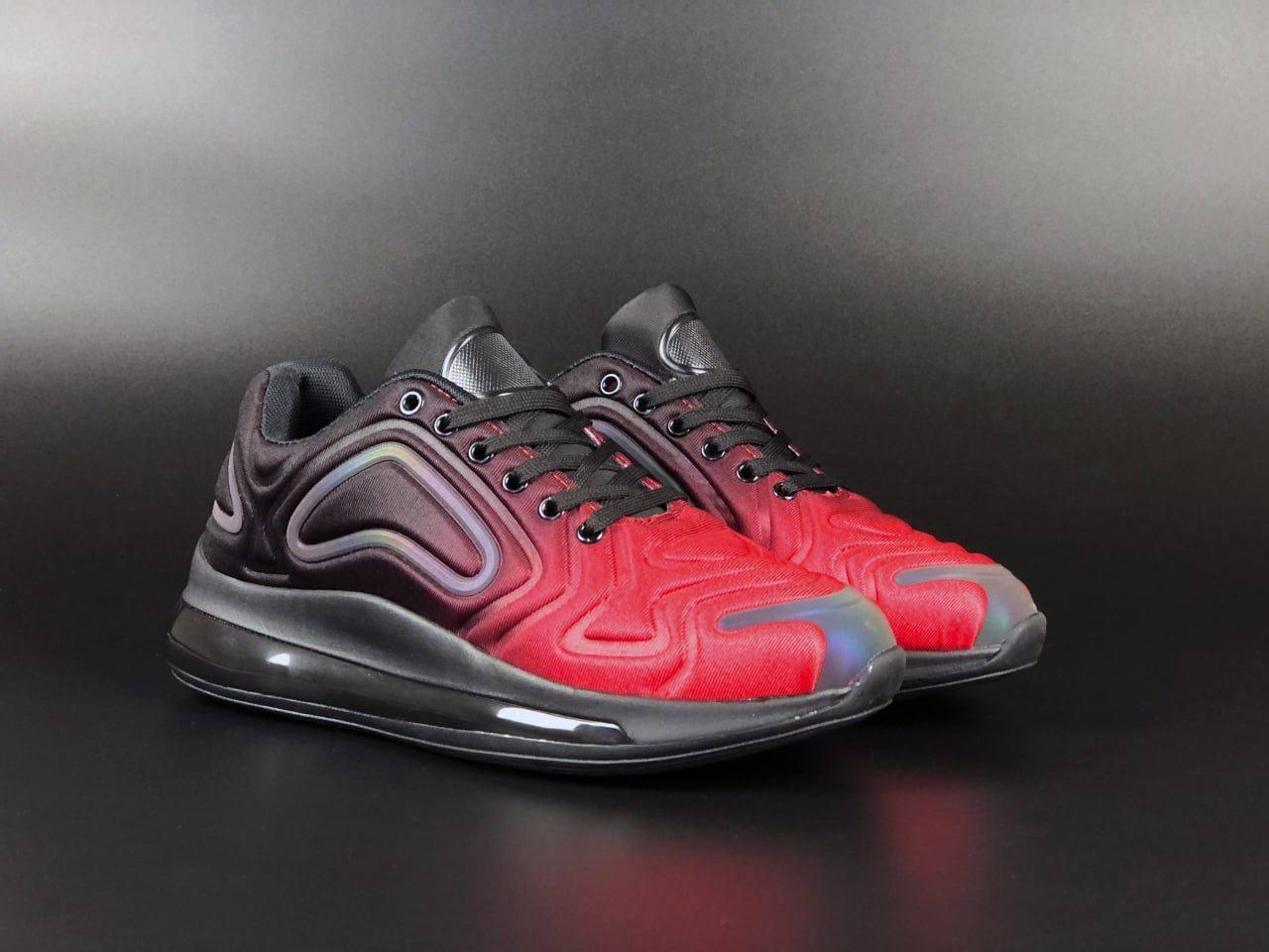 Кросівки чоловічі Nike Air Max 720 Найк Аїр червоні модні бігові кросівки текстиль для повсякденного носіння