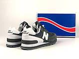 Замшеві кросівки New Balance classic 574 сірі модні бігові кросівки текстиль сітка, фото 2