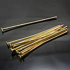 Піни Гвоздики 30 мм 10 грам, Штифт Цвяшки-гвоздики з Плоскою Головкою, Колір Золото, Фурнітура для Біжутерії, фото 5