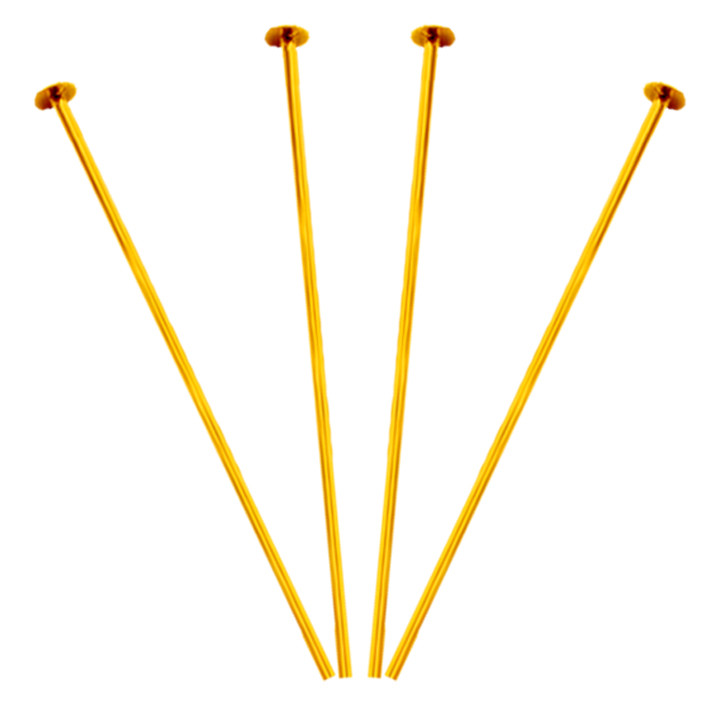 Піни Гвоздики 30 мм 10 грам, Штифт Цвяшки-гвоздики з Плоскою Головкою, Колір Золото, Фурнітура для Біжутерії, фото 1