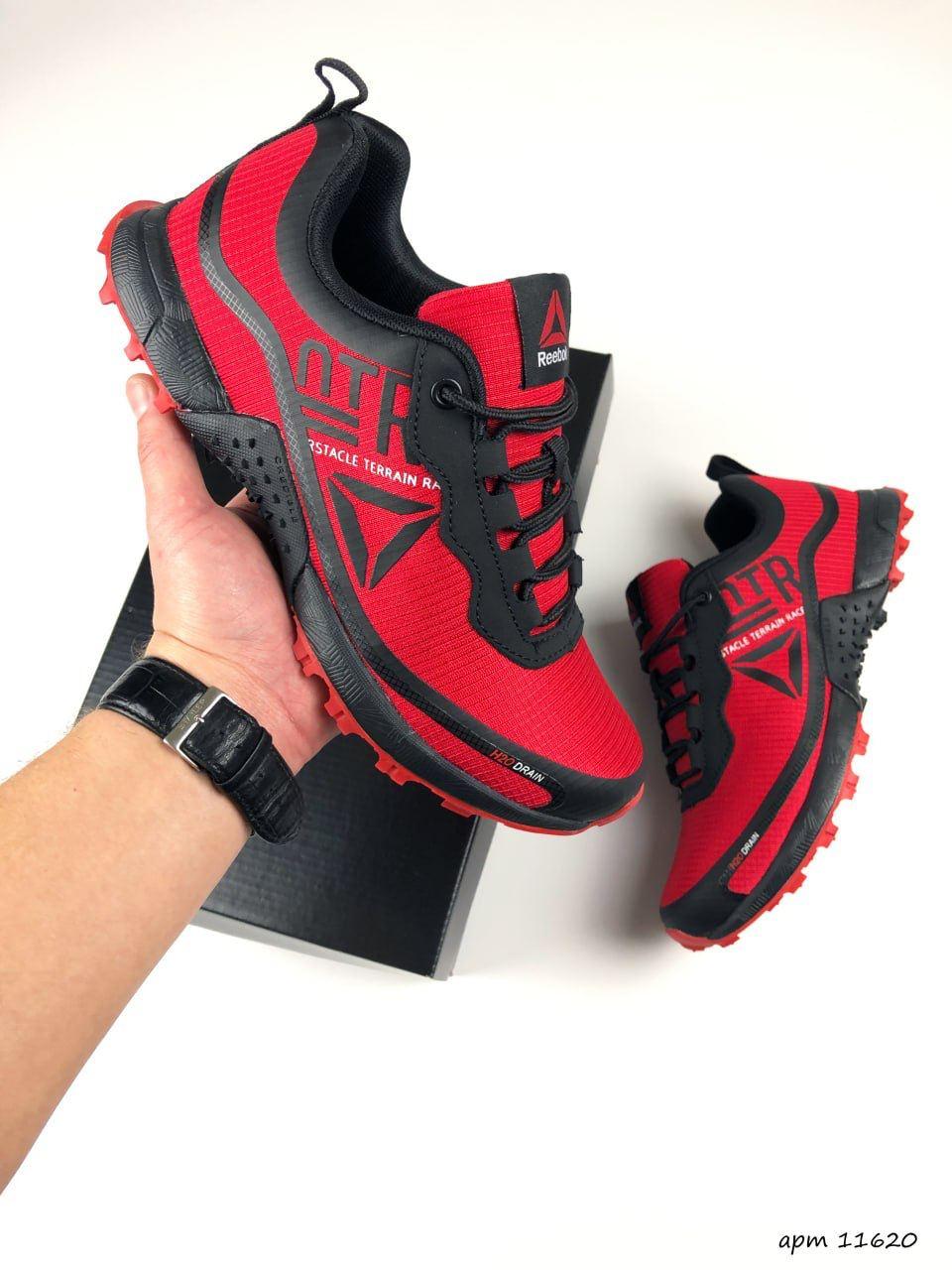 Кросівки чоловічі Reebok Terrain червоні, Взуття на літо текстиль