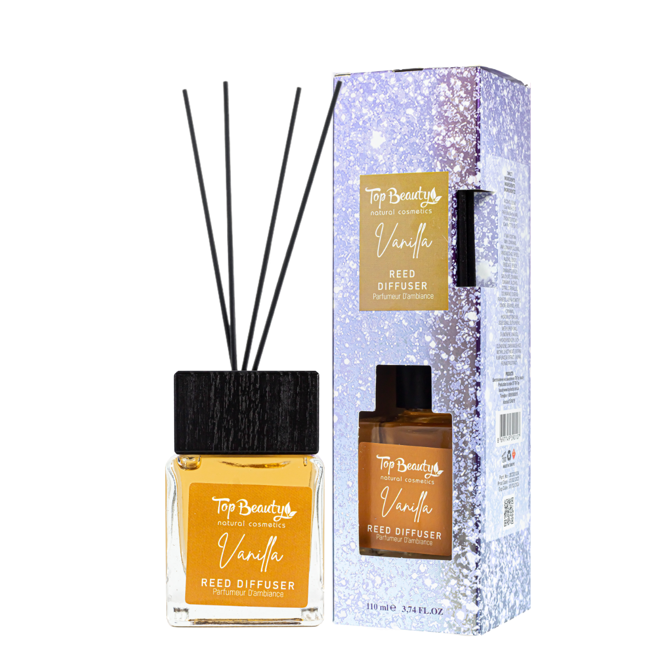 Аромадифузор для кімнати Top Beauty Vanilla  Vanilla Reed Diffuser Parfumer D`ambiance 100 мл