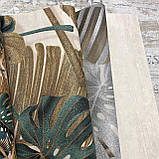 Шпалери вінілові на флізеліновій основі DUKA Natura листок бежеве срібло 1,06 х 10,05м (22860-2), фото 6