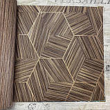 Шпалери вінілові на флізеліновій основі Octagon AdaWal коричневий 1,06 х 10,05м (1211-3), фото 3