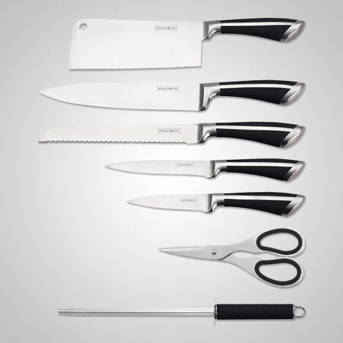 Металлические ножи в наборе на подставке 7 шт Royalty Line RL-KSS700 7pcs - фото 2 - id-p1846827365