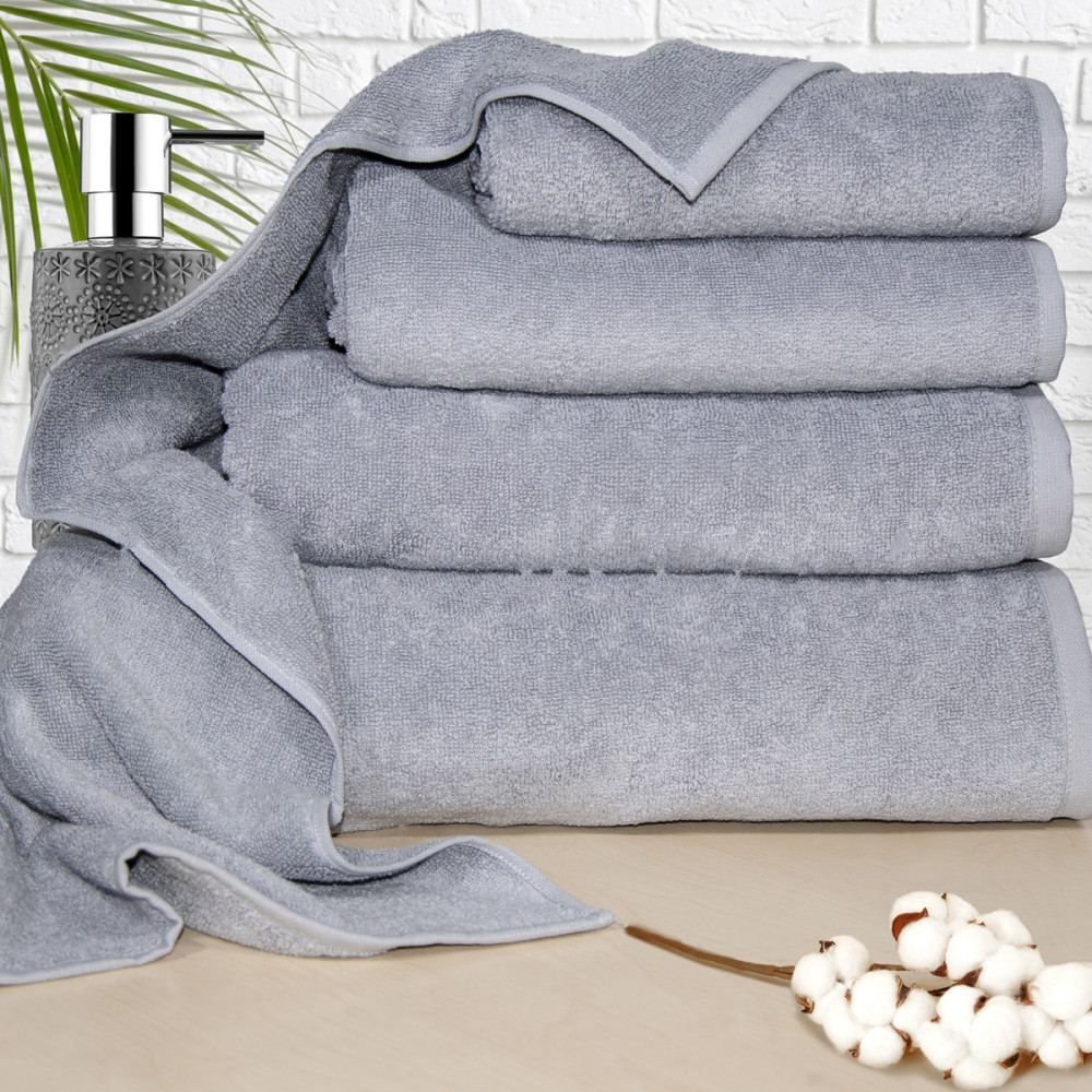 ОПТ Рушник 40х70см махровий 500г Ярослав св.сірий, фото 1