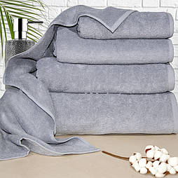 Набір 2шт махрових рушників Яр-500 Ярослав (70х140+50х90) Світло-сірий