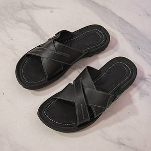 Великі шльопанці з натуральної шкіри. Розміри 46 47 48 49 50