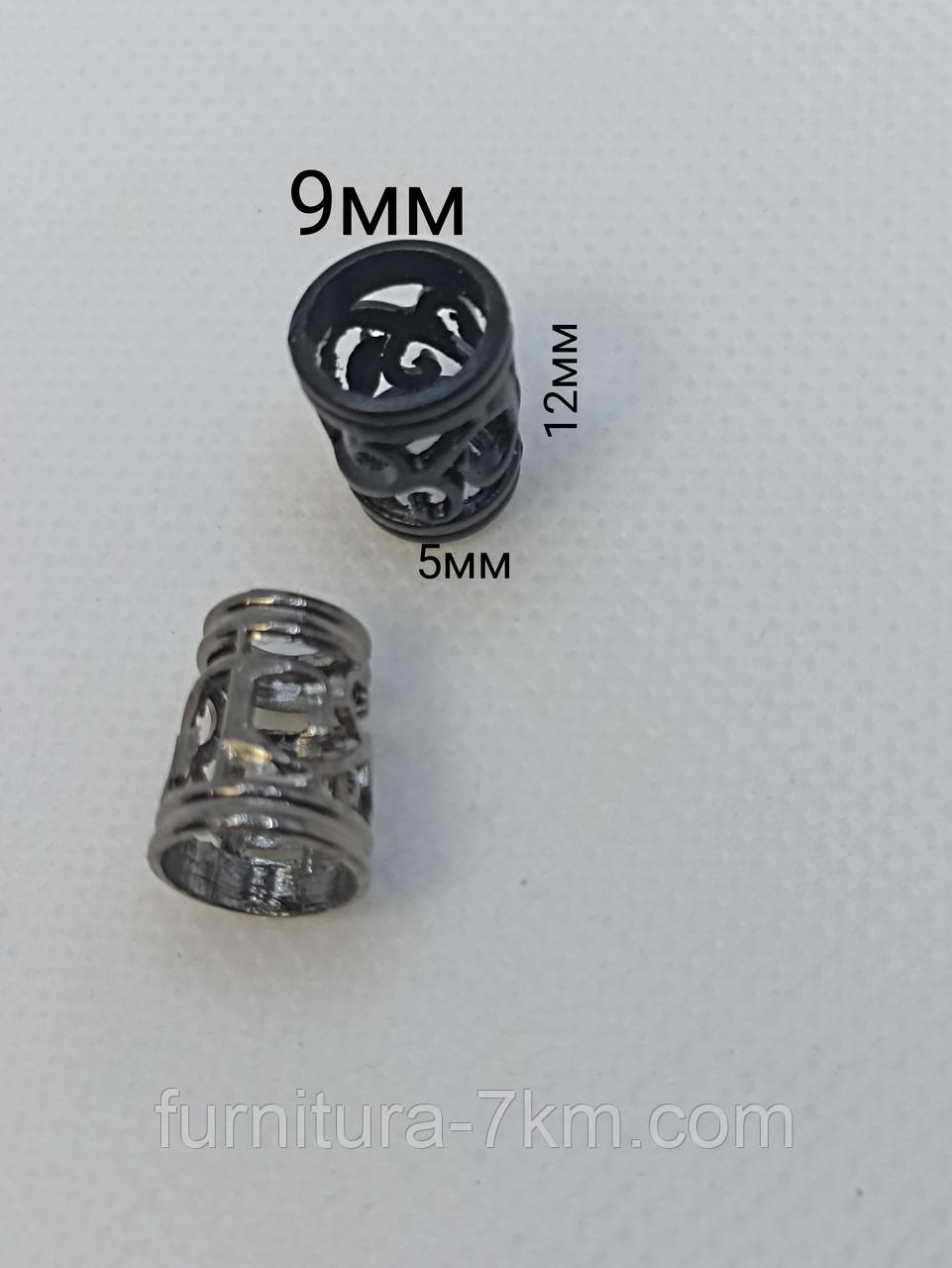 Наконечники металеві, срібло
200шт./упаковка., фото 1