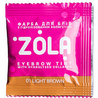 Zola Краска для бровей, 01 Light brown, в саше 5мл