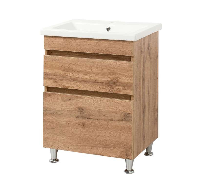 Тумба підлогова для ванної Minimal 80 см з умивальником