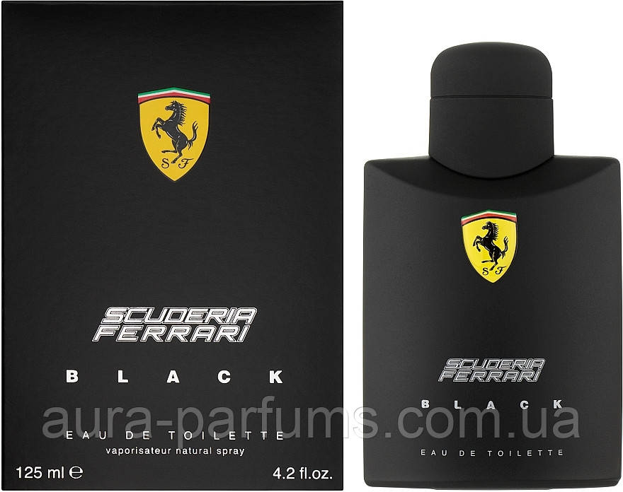 Чоловічі парфуми Ferrari Scuderia Black Туалетна вода 125 ml/мл