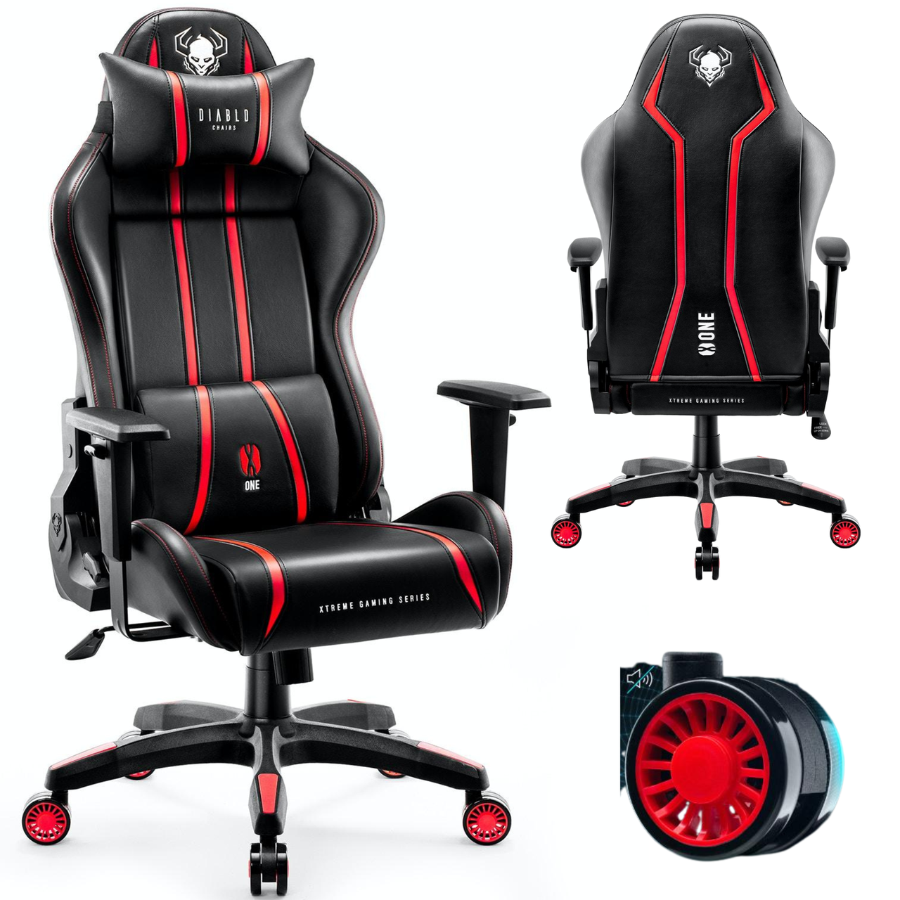Геймерское кресло Diablo X-One 2.0 Black&Red - фото 1 - id-p1846831917
