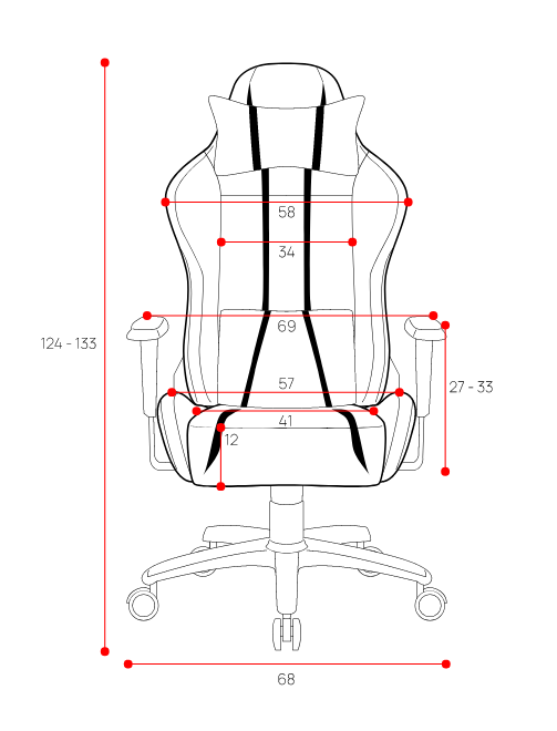 Геймерское кресло Diablo X-One 2.0 Black&Red - фото 9 - id-p1846831917