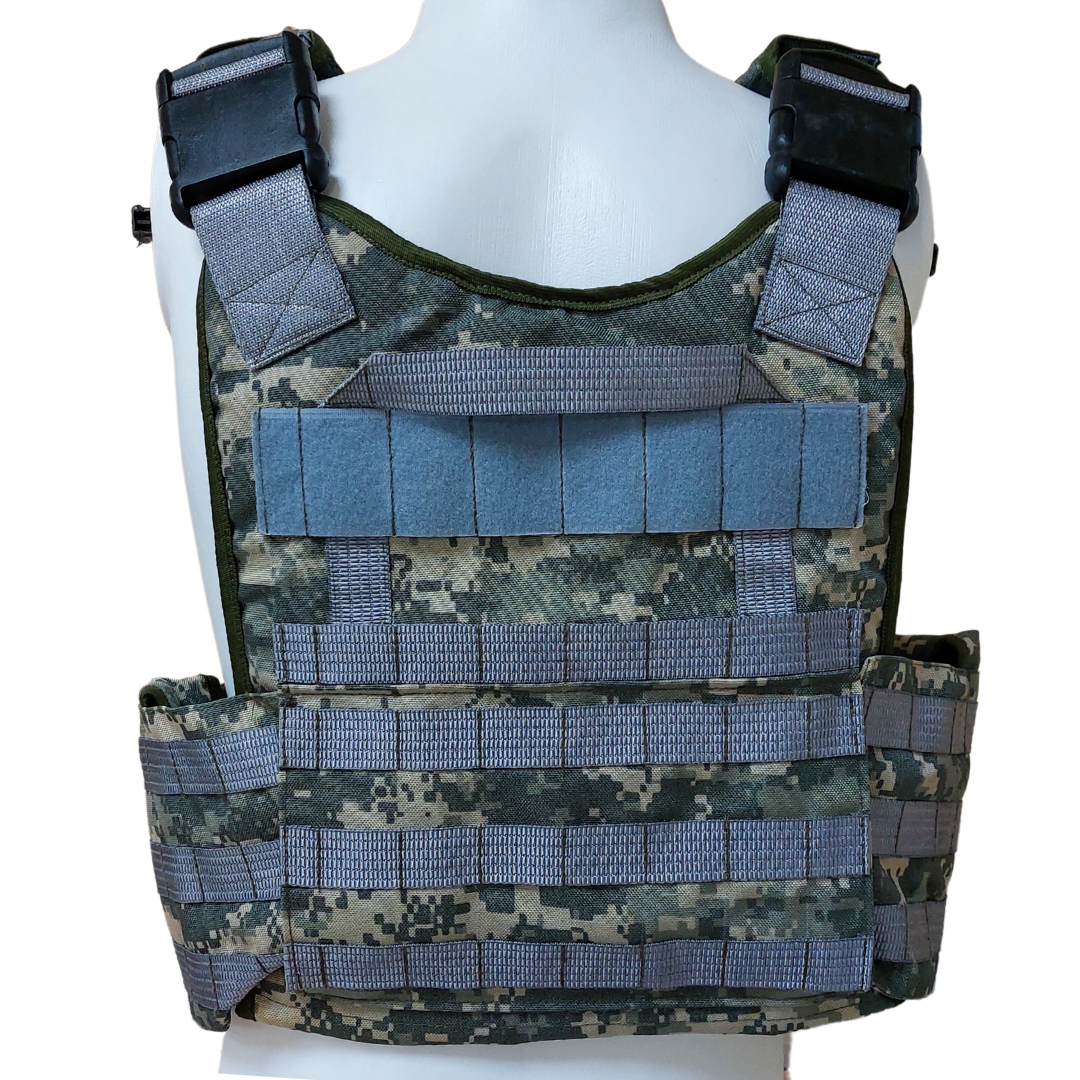 Плитоноска PLATE CARRIER піксель оснащена системою MOLLE, фото 1