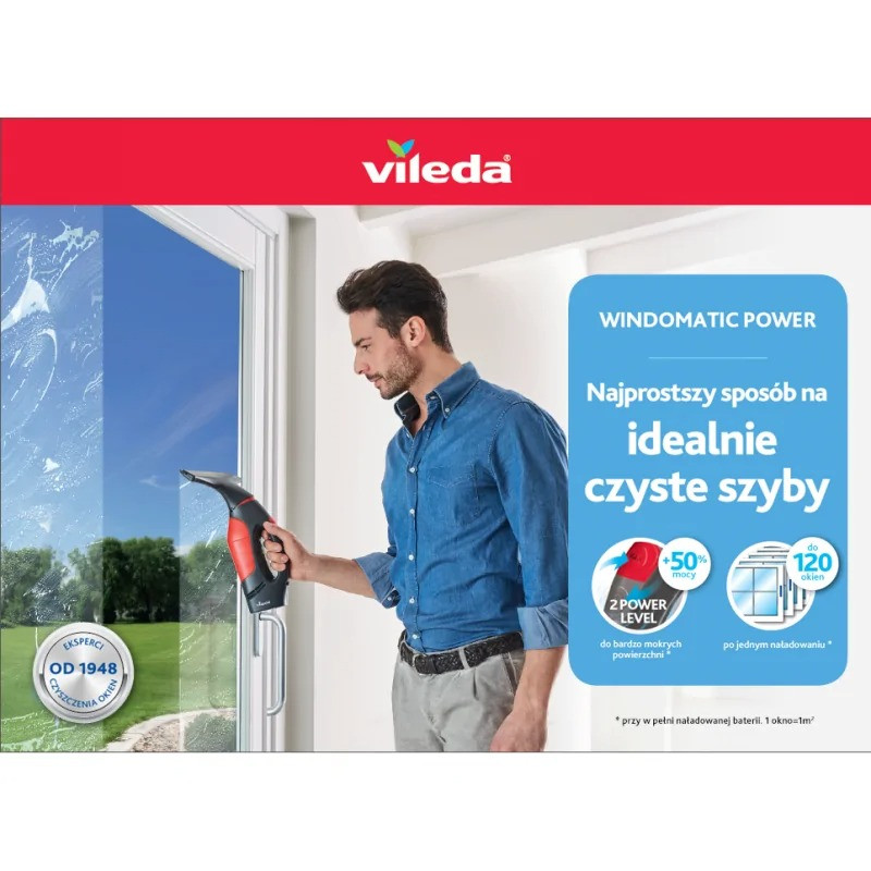 Аккумуляторный стеклоочиститель Windomatic Power Vileda - фото 9 - id-p1846831949