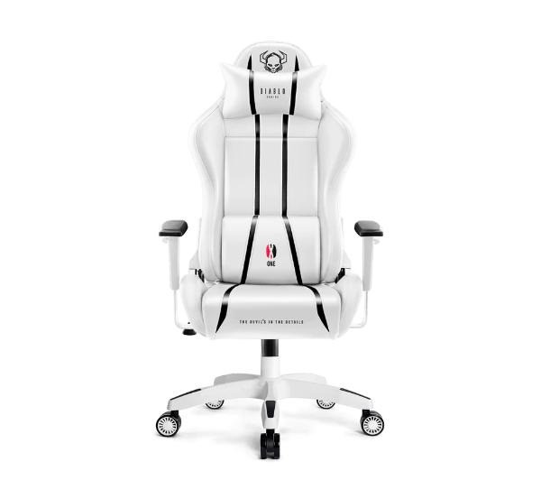 Геймерское кресло Diablo Chairs X-One 2.0 Normal Size эко-кожа White - фото 2 - id-p1846832002